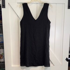 Madewell Black Mini Dress with V-Neck